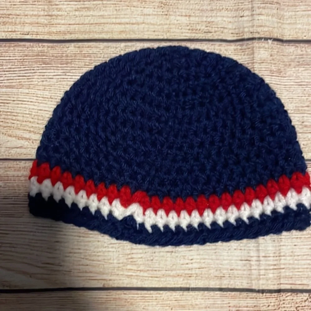Handmade NY Giants Beanie Hat and Diaper Cover Set 🏈